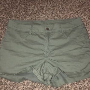 Olive green shorts